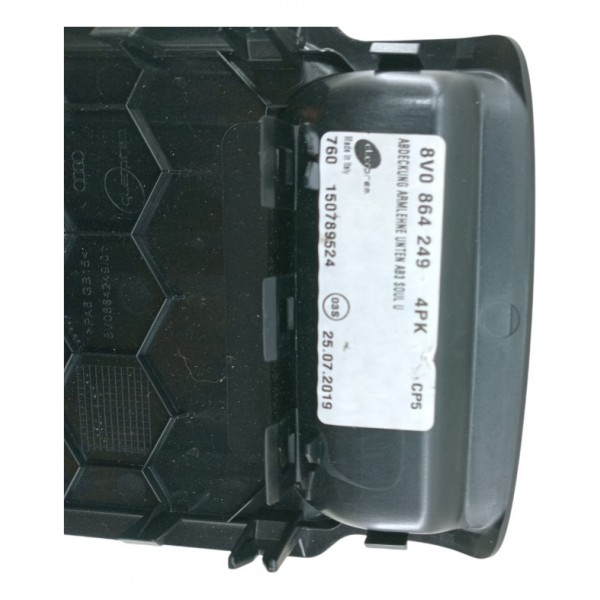 Acabamento Moldura Apoio Braço Central Audi A3 2014 2020