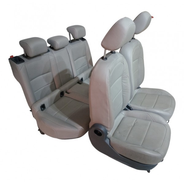 Kit Bancada Em Couro Vw Tcross 2020 2021 Original Usado