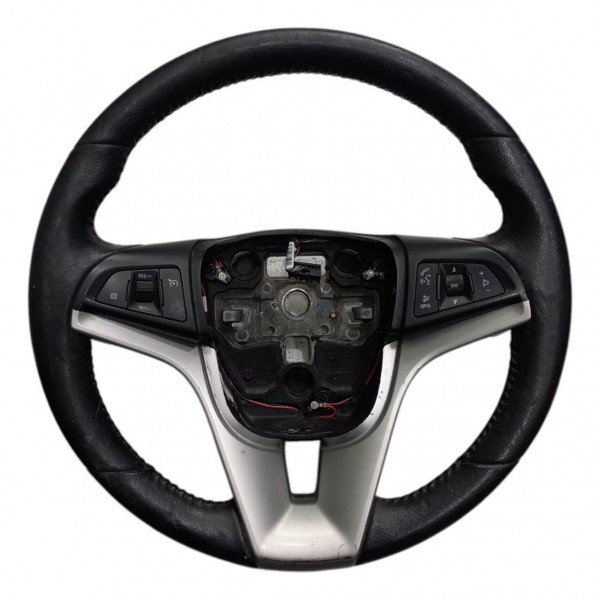 Volante Direção C Comandos Chevrolet Onix Prisma 2013 A 2019 Preto