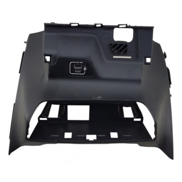 Moldura Inferior Painel Central Fiat Toro 2017 2022 Preto