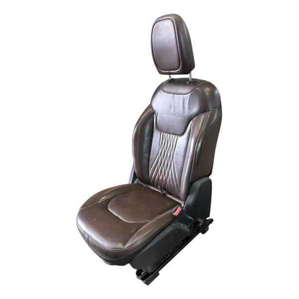 Banco Passageiro Direito Fiat Toro Ranch Em Couro Marrom