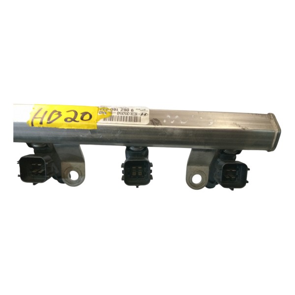 Flauta Bicos Injetores Hyundai Hb20 1.0 3cc 2020 2024