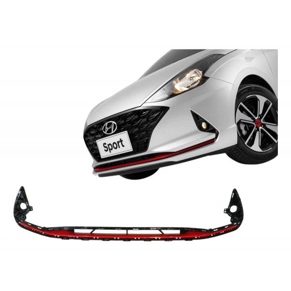 Moldura Inferior Dianteira Farol Milha Hb20 Sport 2022 Preto Ambos Lados