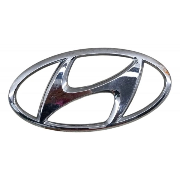 Emblema Traseiro Hyundai Hb20 2012 2019 Prateado