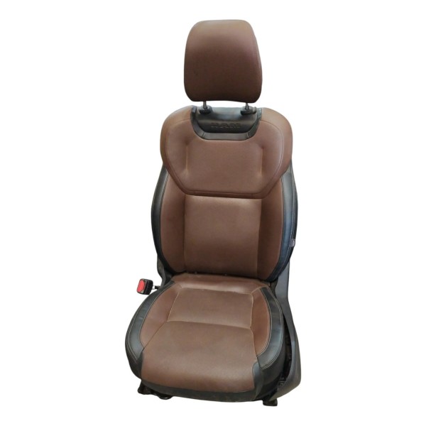 Banco Dianteiro Rampage Couro Automático Esquerdo 2024 Marrom-claro