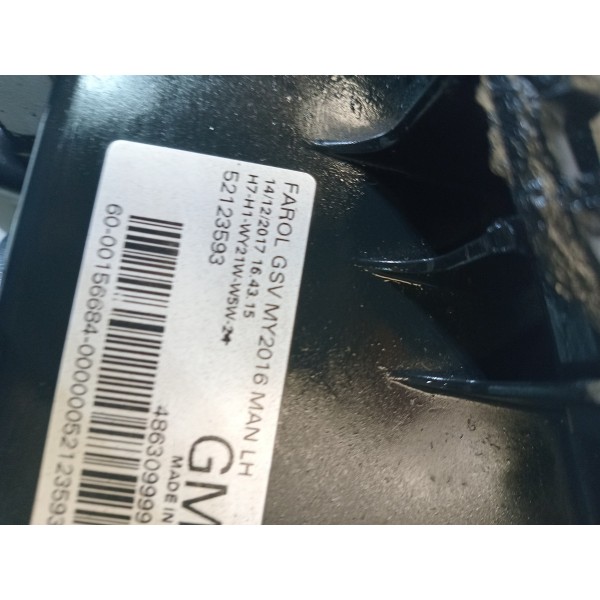 Farol  Cobalt Original Usado C Detalhe 2016 2019