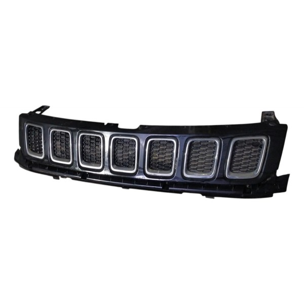 Grade Dianteira Parachoque Jeep Compass 2020 Preto Fosco