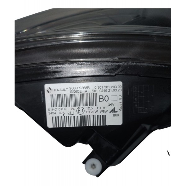 Farol Dianteiro Lado Esquerdo Renault Captur 2017 2020