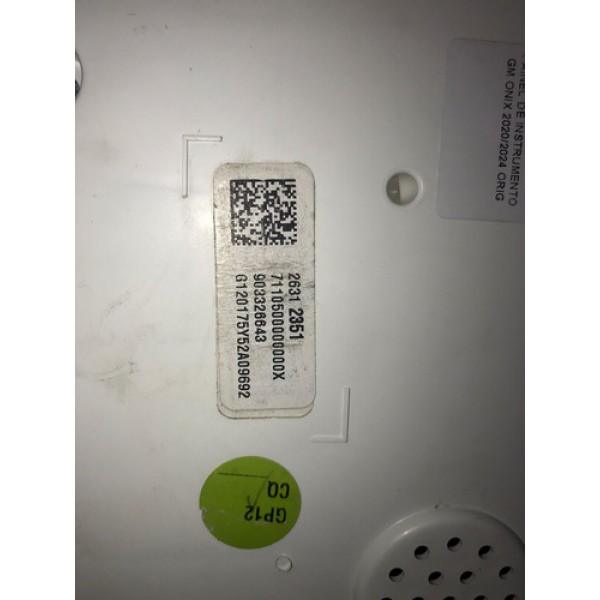 Painel Instrumentos Chevrolet Onix 1.0 2020 2022 Original