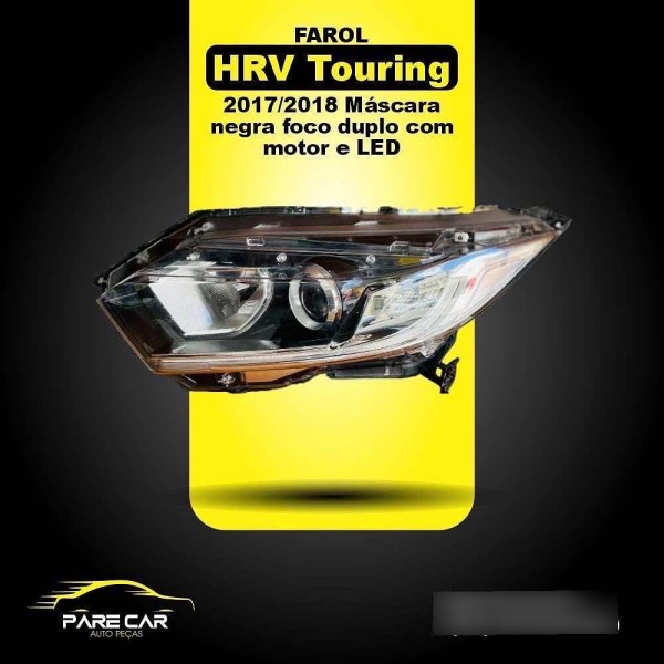 Farol Hrv Touring 2017 2018 Eletrico Com  Projetor E Led Le
