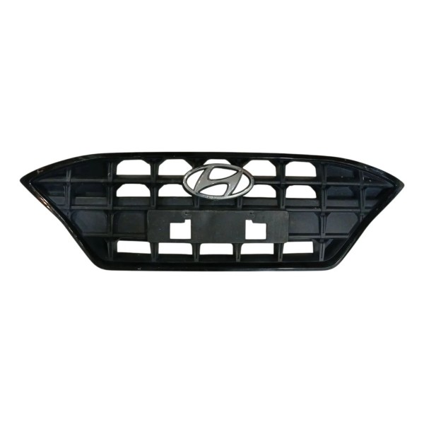Grade Dianteiro Radiador C/ Emblema Hyundai Hb20 2020 2023 Preto Fosco