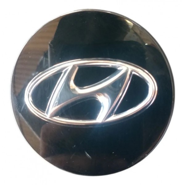 Calota Central Da Roda Hyundai Creta 2017 A 2024 Preto
