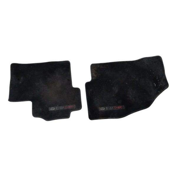 Jogo Dois  Tapete Carpete Chery Tiggo5 2020 2025 Preto
