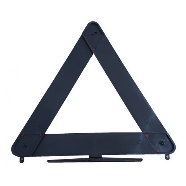 Triangulo P/ Carro Sinalização De Segurança Plástico Base Branca Truck Tudo T002