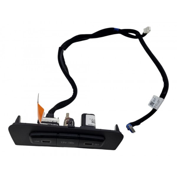 Moldura Com Tomadas 12v Hyundai Creta 2023 Completa