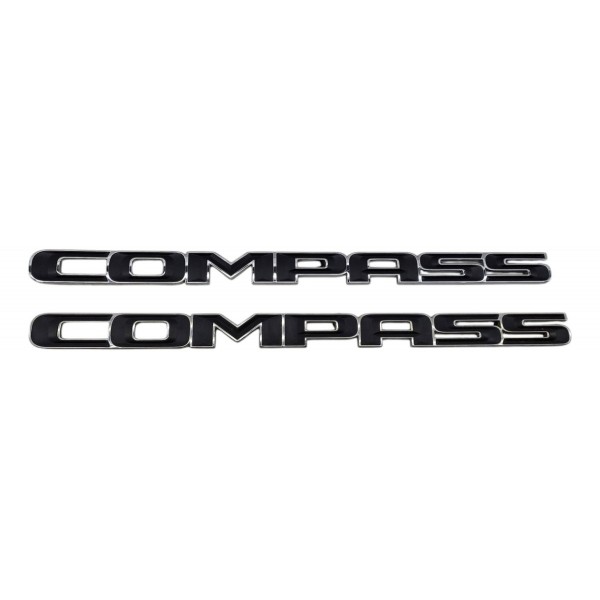 Par De Emblemas Letreiro Diant Jeep Compass 2018 2022
