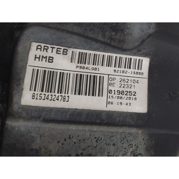 Farol Masc Negra Hyundai Hb20 Ld 2012 2019 C Detalhe