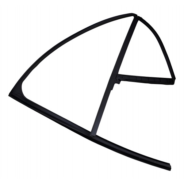 Canaleta Vidro Porta Tras Hyundai Creta Ld 2022 2023 Preto