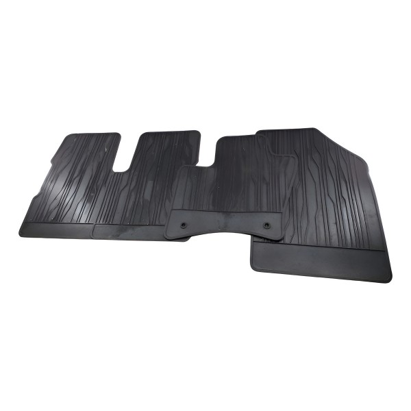 Jogo De Tapetes Borracha Fiat Toro 2023 Detalhe Azul-turquesa