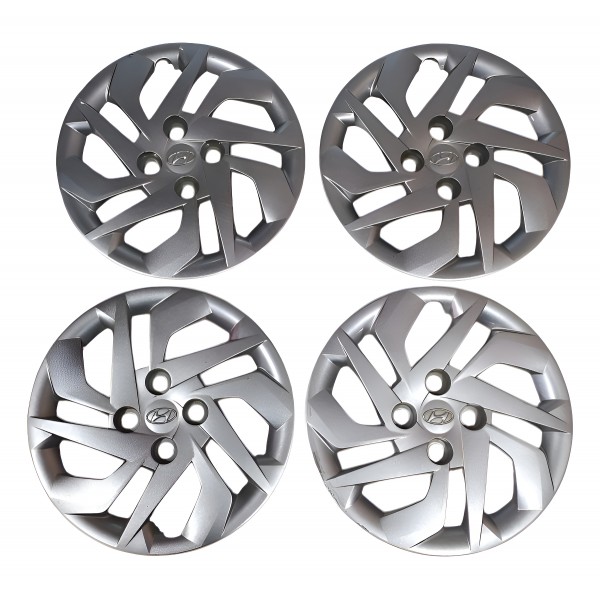 Jogo De Calotas Hyundai Hb20 Aro 14 2019 2024 - Prateado